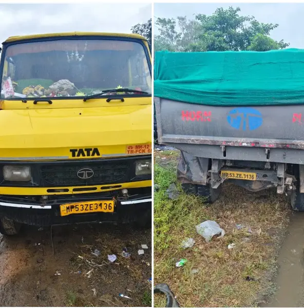 चालक और मालिक के खिलाफ मामला दर्ज।