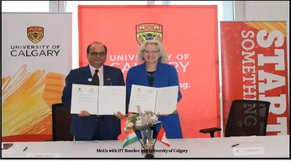 IIT रुड़की और कनाडा की यूनिवर्सिटी ऑफ कैलगरी मिलकर शुरू करेंगे संयुक्त डॉक्टरेट कार्यक्रम