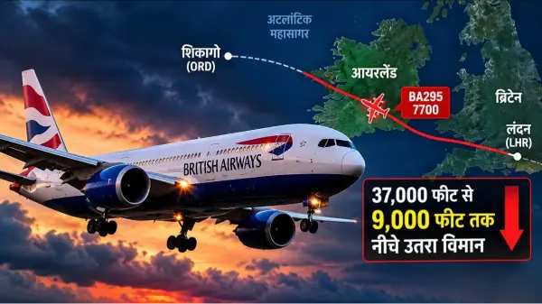 37 हजार फीट से 9 हजार फीट पर आया विमान