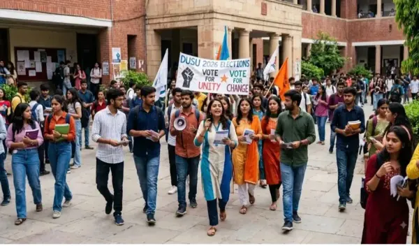 DUSU चुनाव 2026 में ABVP ने 4 में से 3 पद जीते
