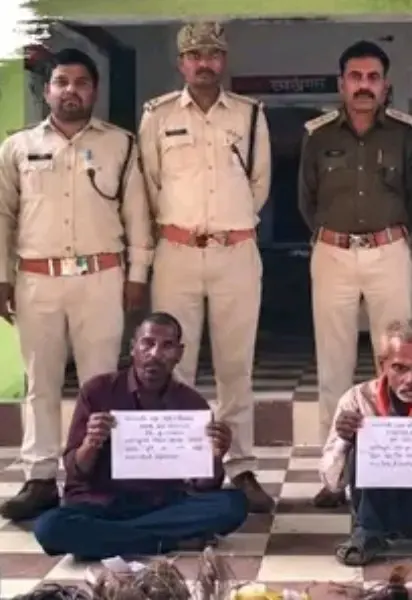 डॉग स्क्वाड और मुखबिरों की मदद से तीन आरोपी गिरफ्तार।
