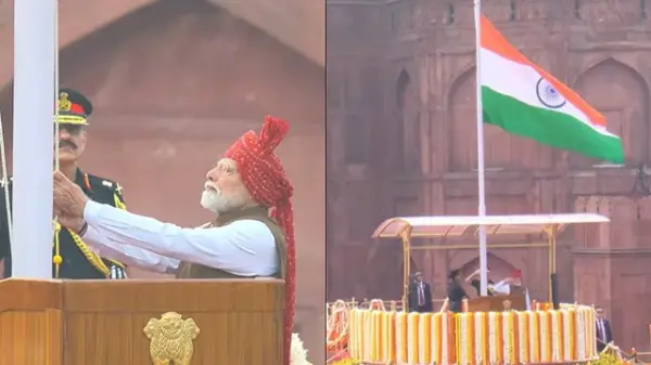लाल किले की प्राचीर से पीएम मोदी का राष्ट्र के नाम संदेश