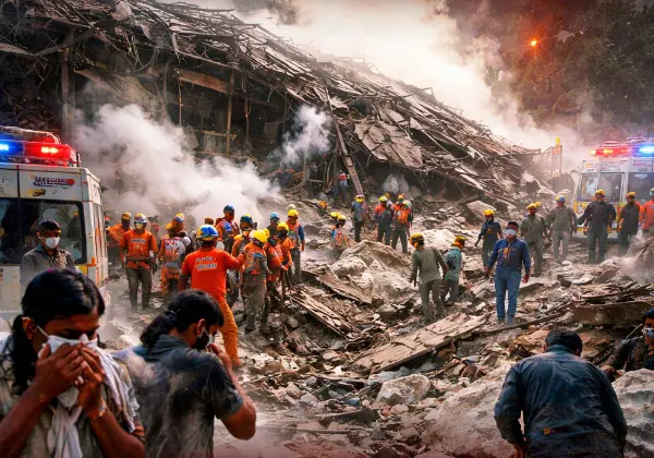 अमोनिया टैंक ब्लास्ट से कोल्ड स्टोरेज ढहा